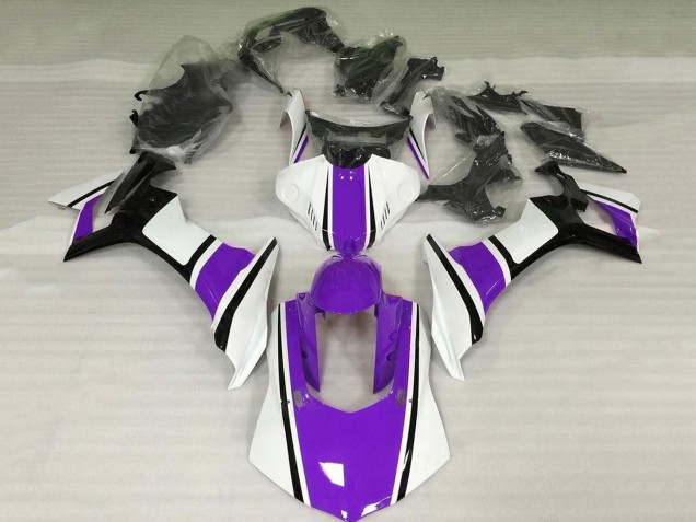 Venta Carenado Moto Yamaha YZF 1000 R1 2020-2025 - Blanco Púrpura Negro Brillante