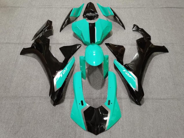 Venta Carenados Moto Yamaha YZF 1000 R1 2020-2025 - Azul Verdoso Negro Brillante