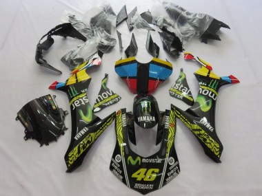 Venta Carenados Moto Yamaha YZF 1000 R1 2020-2025 - Amarillo Azul Rojo Negro Verde MoviStar Monstruo Semakin Didepan