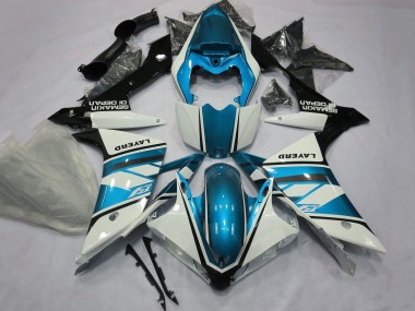 Venta Carenados Moto Yamaha YZF 1000 R1 2007-2008 - Blanco Azul Claro Negro Layerd