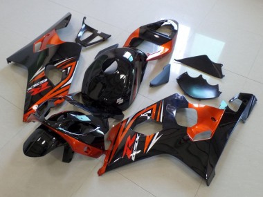 Venta Carenados Moto Suzuki GSXR 600 / GSXR 750 2004-2005 - Negro Brillante Naranja