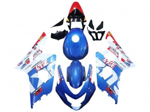 Venta Carenados Moto Suzuki GSXR 600 / GSXR 750 2004-2005 - Azul Blanco Rojo Motul