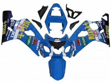Venta Carenados Moto Suzuki GSXR 600 / GSXR 750 2004-2005 - Azul Verde Negro Amarillo Rizla