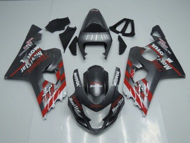 Venta Carenados Moto Suzuki GSXR 600 / GSXR 750 2004-2005 - Gris Oscuro Rojo