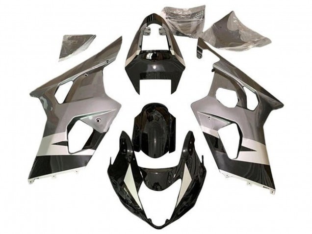 Venta Carenados Moto Suzuki GSXR 600 / GSXR 750 2004-2005 - Plata Negro Brillante