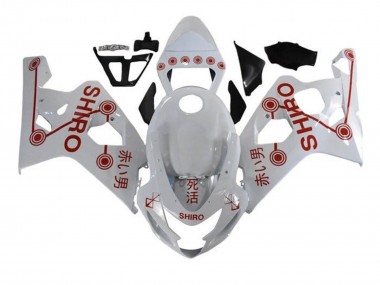 Venta Carenados Moto Suzuki GSXR 600 / GSXR 750 2004-2005 - Blanco Rojo Shiro