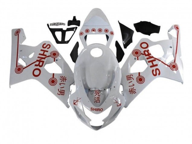 Venta Carenados Moto Suzuki GSXR 600 / GSXR 750 2004-2005 - Blanco Rojo Shiro