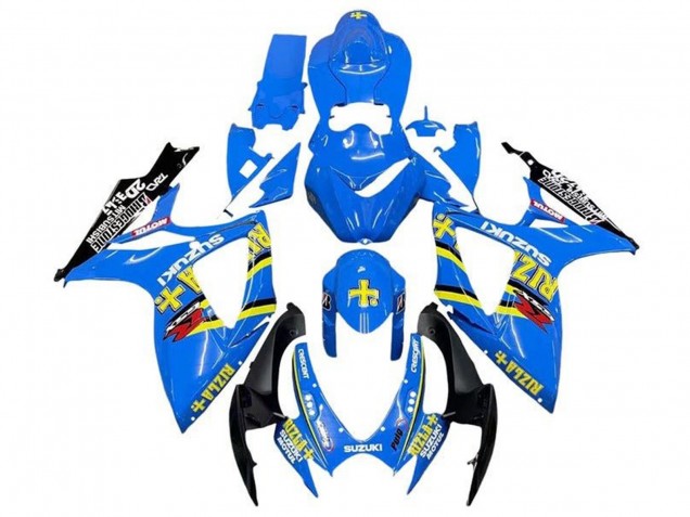 Venta Carenados Moto Suzuki GSXR 600 / GSXR 750 2006-2007 - Azul Amarillo Negro Rizla