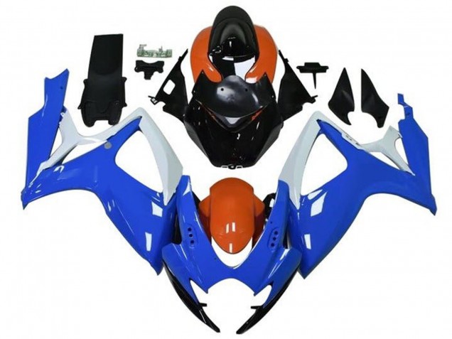 Venta Carenados Moto Suzuki GSXR 600 / GSXR 750 2006-2007 - Naranja Azul Blanco Negro