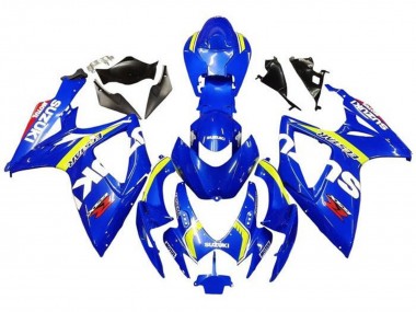 Venta Carenados Moto Suzuki GSXR 600 / GSXR 750 2006-2007 - Azul Blanco Amarillo Rojo Ecstar