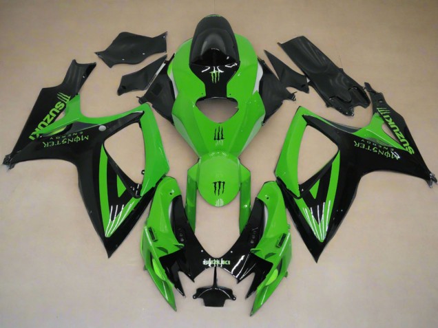 Venta Carenados Moto Suzuki GSXR 600 / GSXR 750 2006-2007 - Verde Negro Monstruo