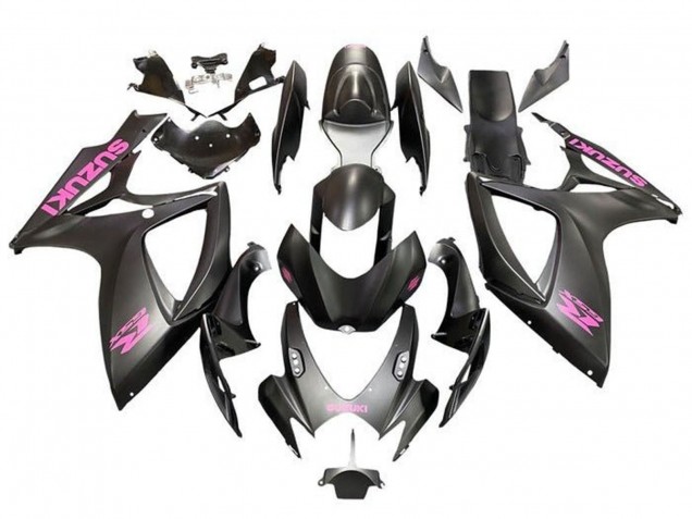 Venta Carenados Moto Suzuki GSXR 600 / GSXR 750 2006-2007 - Negro Mate Rosa