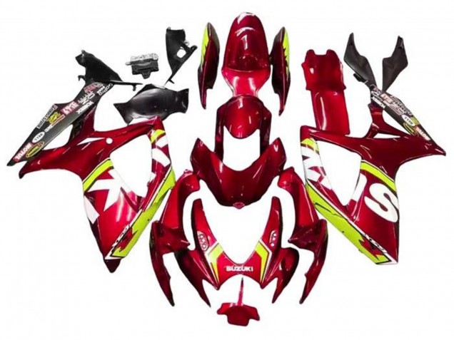 Venta Carenados Moto Suzuki GSXR 600 / GSXR 750 2006-2007 - Rojo Amarillo Blanco Negro