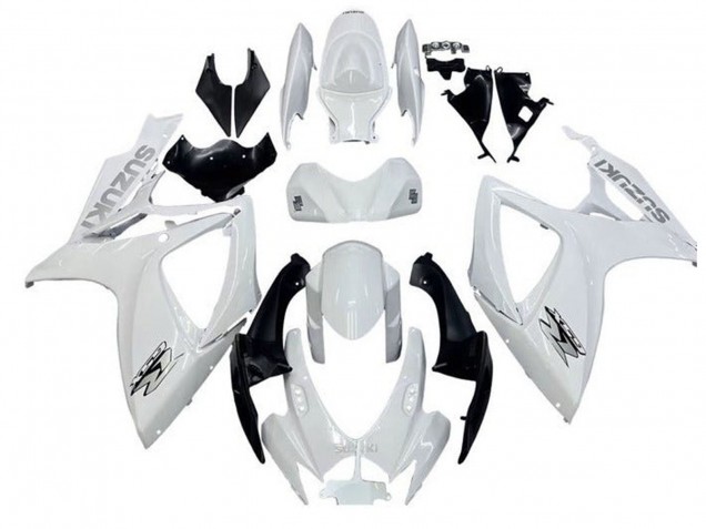 Venta Carenados Moto Suzuki GSXR 600 / GSXR 750 2006-2007 - Blanco Negro
