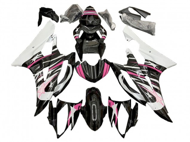 Venta Carenados Moto Yamaha YZF R6 2006-2007 - Blanco Rosa Negro Estrella Llama