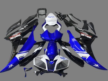 Venta Carenados Moto Yamaha YZF R6 2006-2007 - Blanco Azul Negro Brillante Yamalube