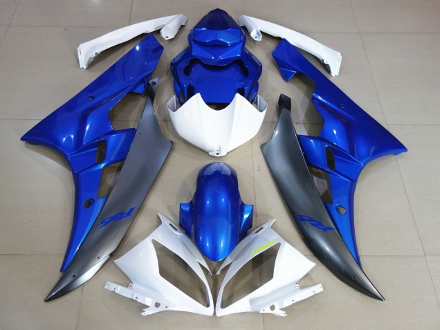 Venta Carenados Moto Yamaha YZF R6 2006-2007 - Blanco Azul Negro Mate
