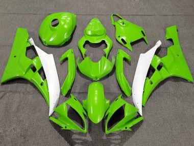 Venta Carenados Moto Yamaha YZF R6 2006-2007 - Verde Blanco
