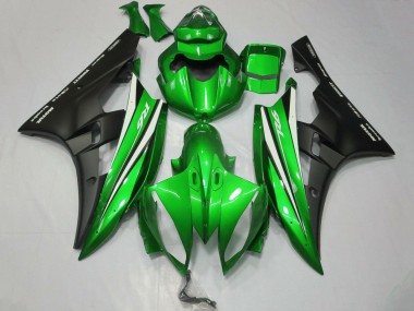 Venta Carenados Moto Yamaha YZF R6 2006-2007 - Verde Blanco Negro Mate