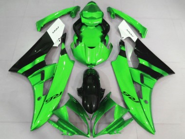 Venta Carenados Moto Yamaha YZF R6 2006-2007 - Blanco Verde Negro Brillante