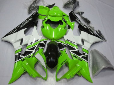 Venta Carenados Moto Yamaha YZF R6 2006-2007 - Verde Blanco Negro Brillante