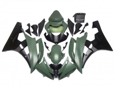 Venta Carenados Moto Yamaha YZF R6 2006-2007 - Verde Militar Negro Mate
