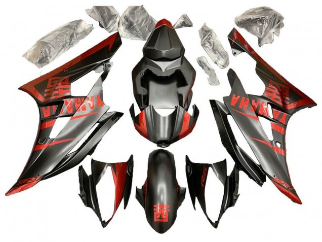 Venta Carenado Moto Yamaha YZF R6 2006-2007 - Rojo Negro Mate