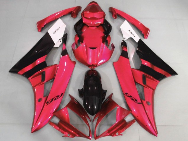 Venta Carenados Moto Yamaha YZF R6 2006-2007 - Blanco Rojo Negro Brillante