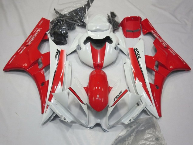 Venta Carenados Moto Yamaha YZF R6 2006-2007 - Blanco Rojo Motul Michelin