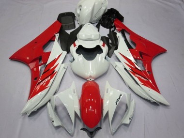 Venta Carenado Moto Yamaha YZF R6 2006-2007 - Blanco Rojo