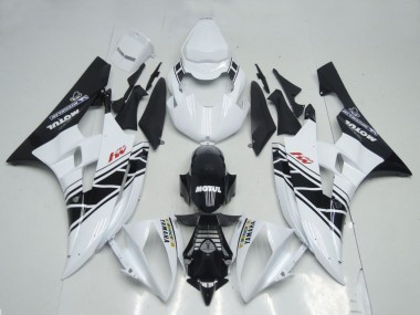 Venta Carenados Moto Yamaha YZF R6 2006-2007 - Blanco Negro Brillante Motul Michelin