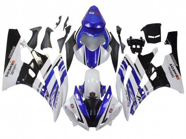 Venta Carenados Moto Yamaha YZF R6 2006-2007 - Blanco Azul Negro ENEOS Yamalube