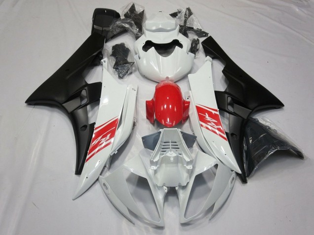 Venta Carenados Moto Yamaha YZF R6 2006-2007 - Blanco Rojo Negro Mate