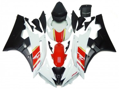 Venta Carenados Moto Yamaha YZF R6 2006-2007 - Blanco Rojo Oro Negro Mate