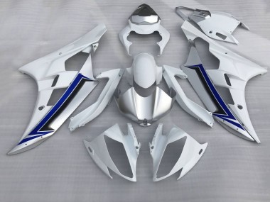 Venta Carenados Moto Yamaha YZF R6 2006-2007 - Blanco Plata Azul Negro