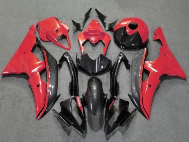 Venta Carenados Moto Yamaha YZF R6 2008-2016 - Rojo Negro FibraCarbono Estilo