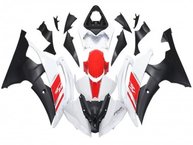 Venta Carenado Moto Yamaha YZF R6 2008-2016 - Blanco Rojo Negro Mate