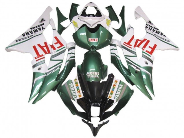 Venta Carenados Moto Yamaha YZF R6 2008-2016 - Blanco Verde Rojo Fiat