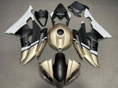 Venta Carenados Moto Yamaha YZF R6 2008-2016 - Blanco Oro Negro Mate