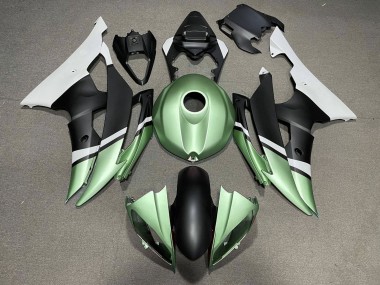 Venta Carenados Moto Yamaha YZF R6 2008-2016 - Blanco Verde Negro Mate