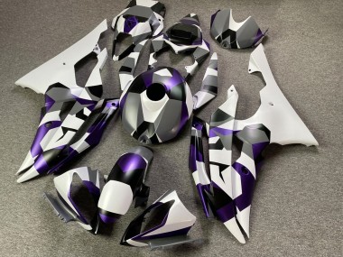 Venta Carenados Moto Yamaha YZF R6 2008-2016 - Blanco Púrpura Gris Negro Camouflage