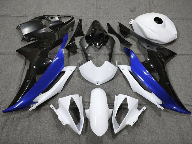 Venta Carenado Moto Yamaha YZF R6 2008-2016 - Blanco Azul Negro Brillante