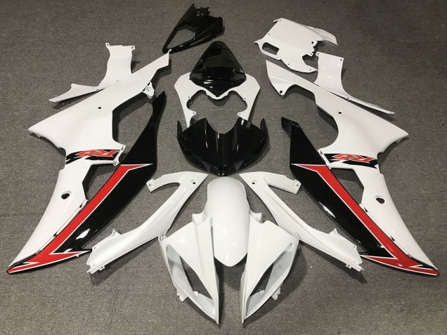Venta Carenado Moto Yamaha YZF R6 2008-2016 - Blanco Rojo Negro Brillante