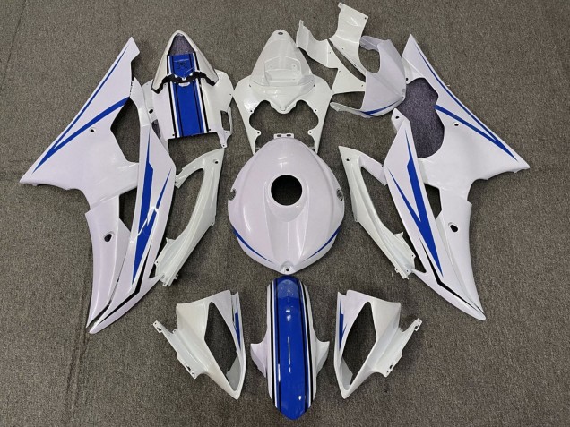 Venta Kits Carenado Moto Yamaha YZF R6 2008-2016 - Blanco Azul