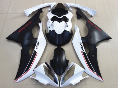 Venta Carenados Moto Yamaha YZF R6 2008-2016 - Blanco Negro Mate Rojo