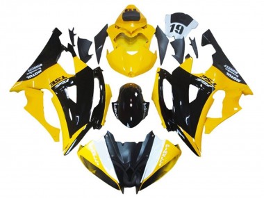 Venta Carenado Moto Yamaha YZF R6 2008-2016 - Amarillo Negro Brillante