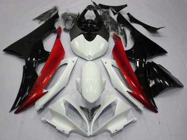 Venta Carenados Moto Yamaha YZF R6 2008-2016 - Blanco Rojo Negro Brillante