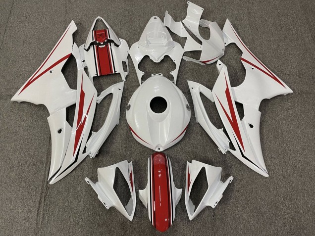 Venta Carenado Moto Yamaha YZF R6 2008-2016 - Blanco Perla Rojo