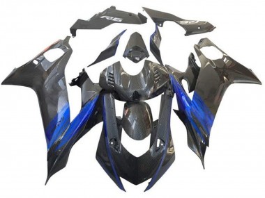Venta Carenado Moto Yamaha YZF R6 2017-2023 - Azul Negro Falso FibraCarbono