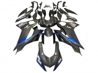 Venta Carenados Moto Yamaha YZF R6 2017-2023 - Azul Negro Falso FibraCarbono